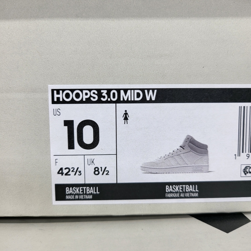 New Adidas Hoops Mid 3.0 Women's Classic Shoes Size 10 - Picture 7 of 7